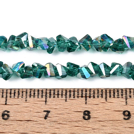Cristal Triangular 4mm | Cerceta Tornasol