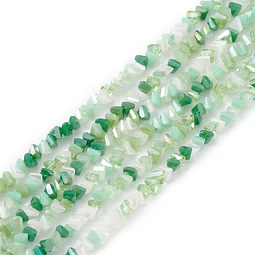 Cristal Triangular 4mm | Verde Matizado