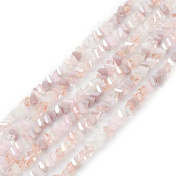 Cristal Triangular 4mm | Rosa Brumosa Matizado