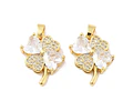 Colgante de Trebol | Baño de oro 18k