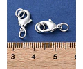 Mosqueton 12mm + argollas | Baño de Plata