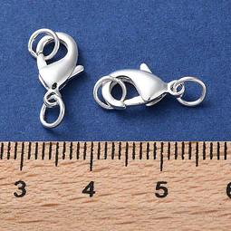  Mosqueton 12mm + argollas | Baño de Plata