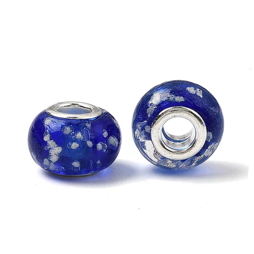 Separadores azules rondel hechos a mano