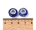 Separadores azules rondel hechos a mano