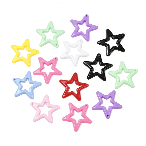 Colgante de Estrellas de Acrilico | Colores al azar