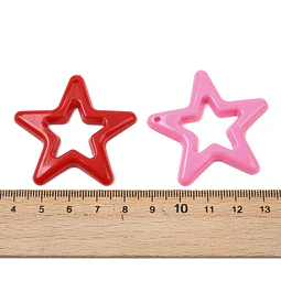  Colgante de Estrellas de Acrilico | Colores al azar