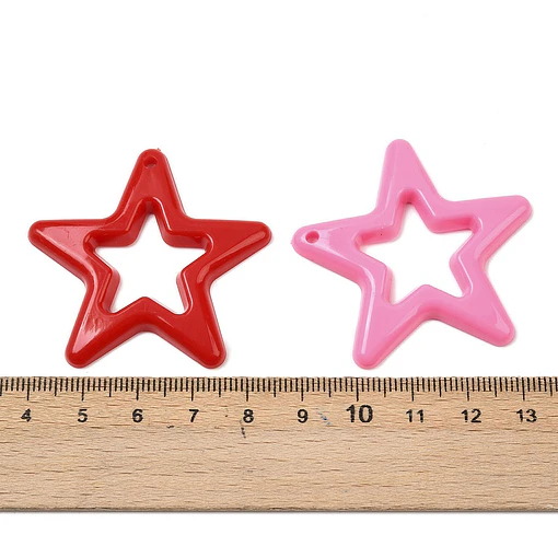 Colgante de Estrellas de Acrilico | Colores al azar