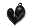 Colgante Corazón Acrílico | Negro