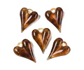 Colgante Corazón Acrílico | Café