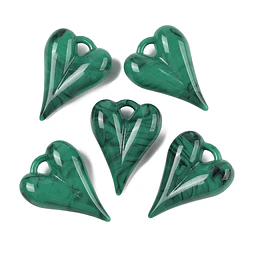  Colgante Corazón Acrílico | Verde 