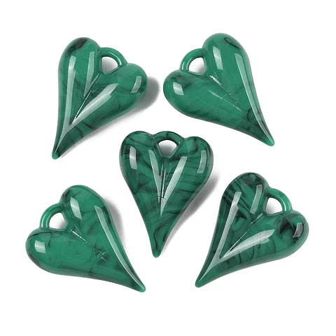 Colgante Corazón Acrílico | Verde 