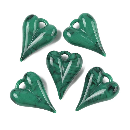 Colgante Corazón Acrílico | Verde 