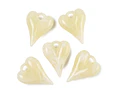 Colgante Corazón Acrilico | Crema