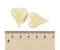 Colgante Corazón Acrilico | Crema