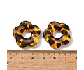 Colgante Flor de Acrílico Animal Print