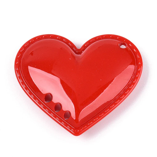Colgante Corazón acrilico | Rojo