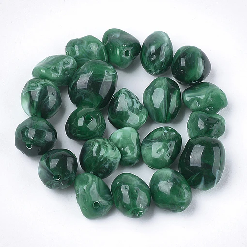 Pepita Irregular Acrílico | Verde Oscuro