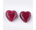 10 corazones de acrílico surtidos