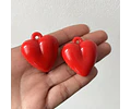 Colgante Corazón Rojo Acrilico