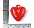 Colgante Corazón Rojo Acrilico