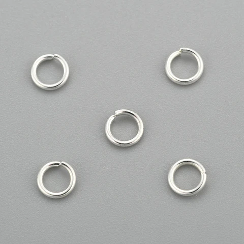 4mm Argolla de unión | acero inoxidable plateado