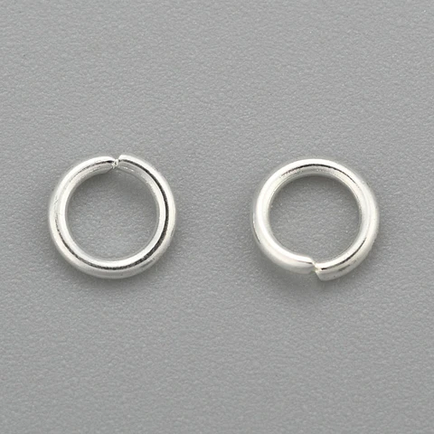 4mm Argolla de unión | acero inoxidable plateado