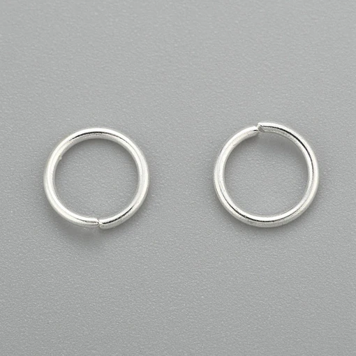 6mm Argolla de unión | acero inoxidable plateado