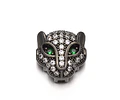 Separador Leopardo Circonita Cubica Micro Pave | Negro