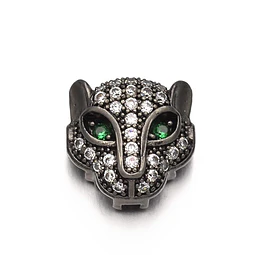  Separador Leopardo Circonita Cubica Micro Pave | Negro