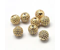 Separador Redondo Circonita Cubica Micro Pave 10mm