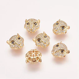  Separador Leopardo Circonita Cubica Micro Pave | Dorado