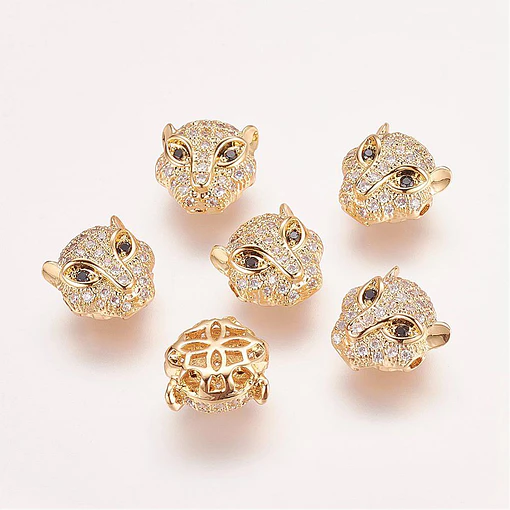 Separador Leopardo Circonita Cubica Micro Pave | Dorado
