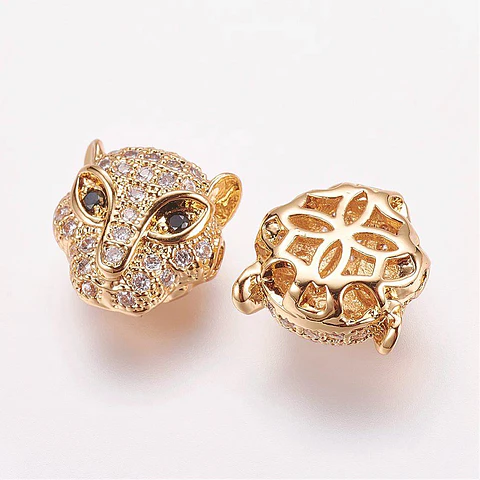 Separador Leopardo Circonita Cubica Micro Pave | Dorado