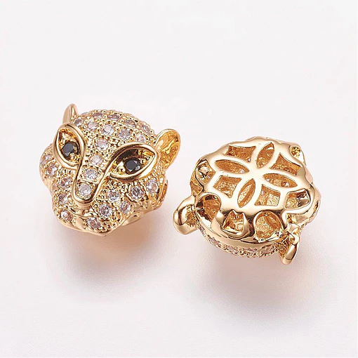 Separador Leopardo Circonita Cubica Micro Pave | Dorado