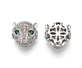 Separador Leopardo Circonita Cubica Micro Pave | Plateado