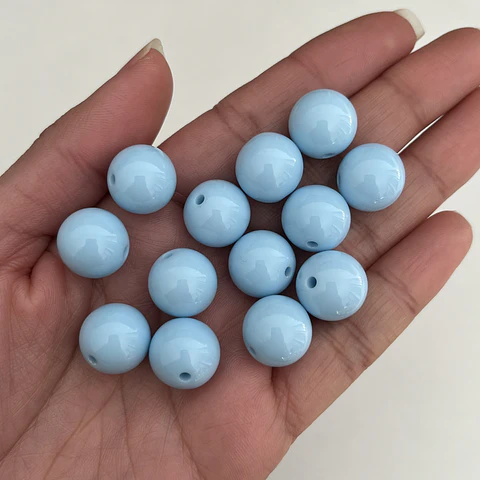 14mm Pelotas Acrílicas | Celeste