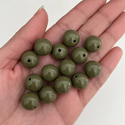 14mm Pelotas Acrílicas | Verde Oliva