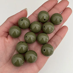 18mm Pelotas Acrílicas | Verde Oliva