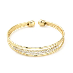 Brazalete con Circones | Baño de oro 18k