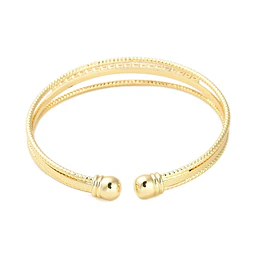  Brazalete con Circones | Baño de oro 18k
