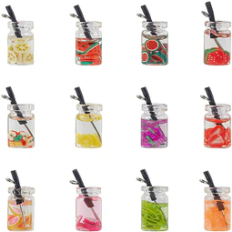  Colgante Botellas Coctel | Resina, plastico y metal