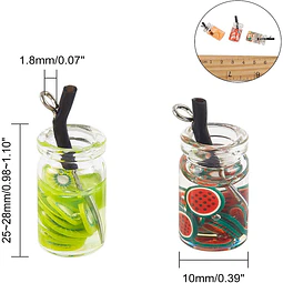  Colgante Botellas Coctel | Resina, plastico y metal