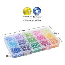  Kit Pelotas Plásticas Tornasol 6mm