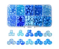 Kit Cuentas Azules Plástico