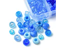 Kit Cuentas Azules Plástico