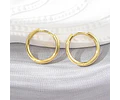 Aro Argolla Huggie | Baño de oro 18k