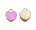 Corazones Esmaltados Violeta | Aleación