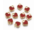 Corazón esmaltado pequeño rojo | Aleación