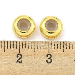  Pasador con Goma | Baño de oro 18k