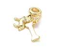 Charm Perro y Hueso | Baño de oro 18k